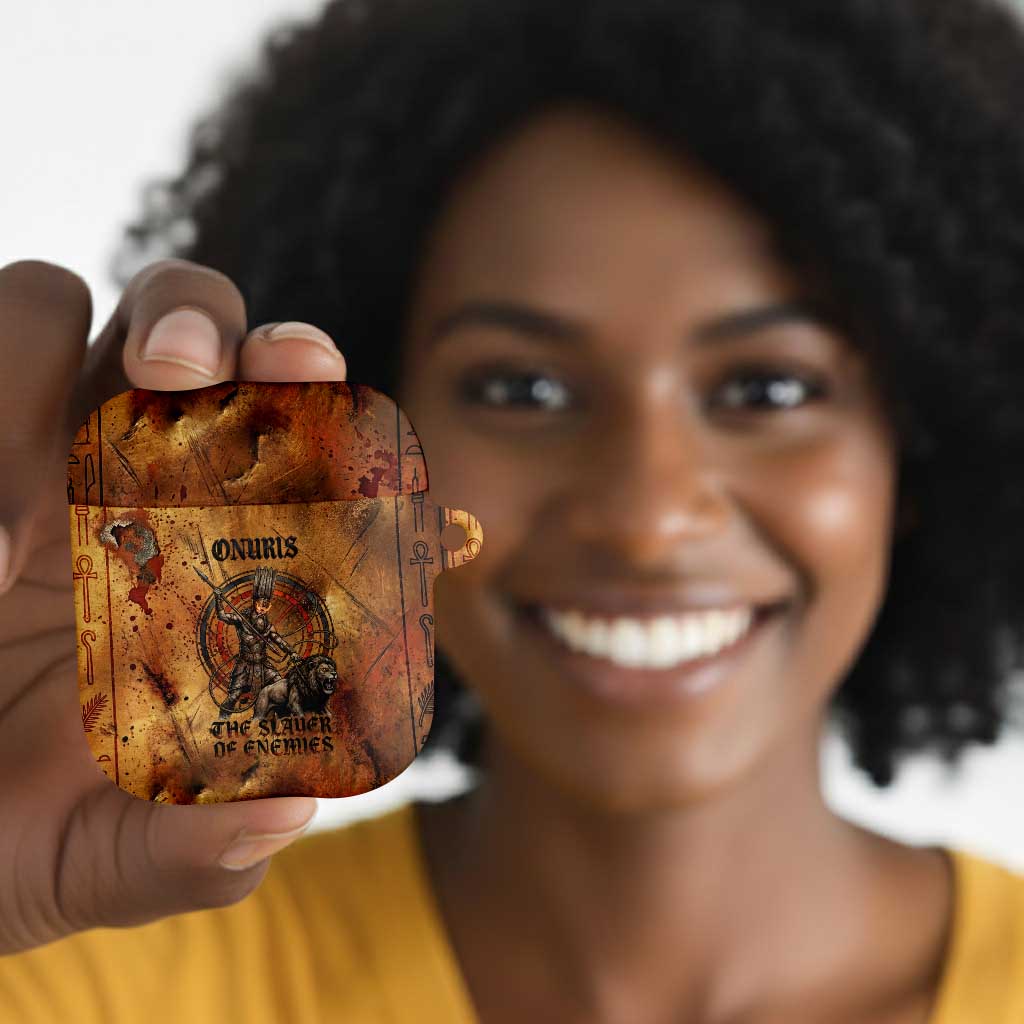 Onuris AirPods Case Egyptian War God Slayer of Enemies Spear Lion Ancient Battle