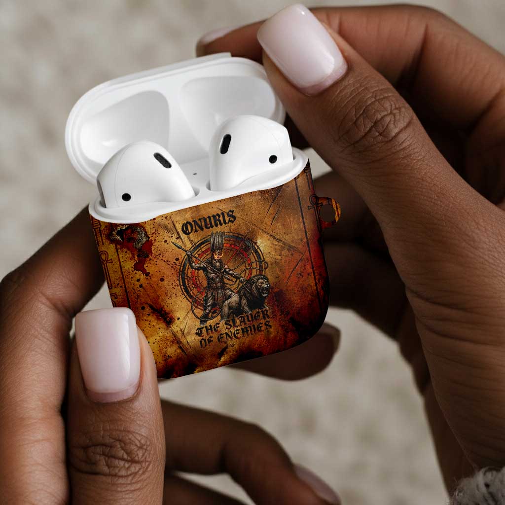 Onuris AirPods Case Egyptian War God Slayer of Enemies Spear Lion Ancient Battle