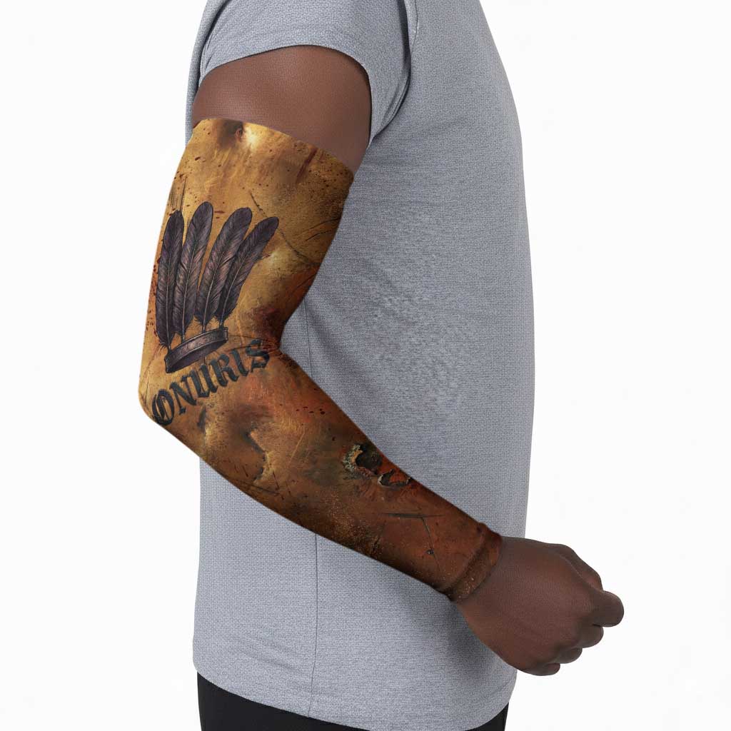Onuris Arm Sleeves Egyptian War God Slayer of Enemies Spear Lion Ancient Battle