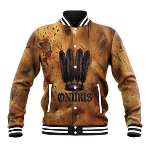 Onuris Baseball Jacket Egyptian War God Slayer of Enemies Spear Lion Ancient Battle