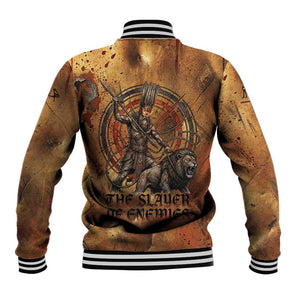 Onuris Baseball Jacket Egyptian War God Slayer of Enemies Spear Lion Ancient Battle