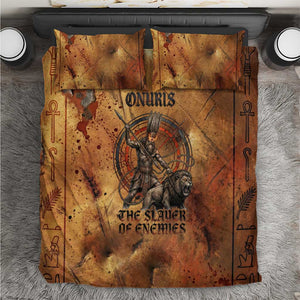 Onuris Bedding Set Egyptian War God Slayer of Enemies Spear Lion Ancient Battle