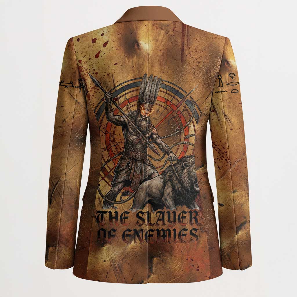 Onuris Blazer Egyptian War God Slayer of Enemies Spear Lion Ancient Battle