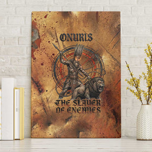 Onuris Canvas Wall Art Egyptian War God Slayer of Enemies Spear Lion Ancient Battle