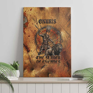 Onuris Canvas Wall Art Egyptian War God Slayer of Enemies Spear Lion Ancient Battle