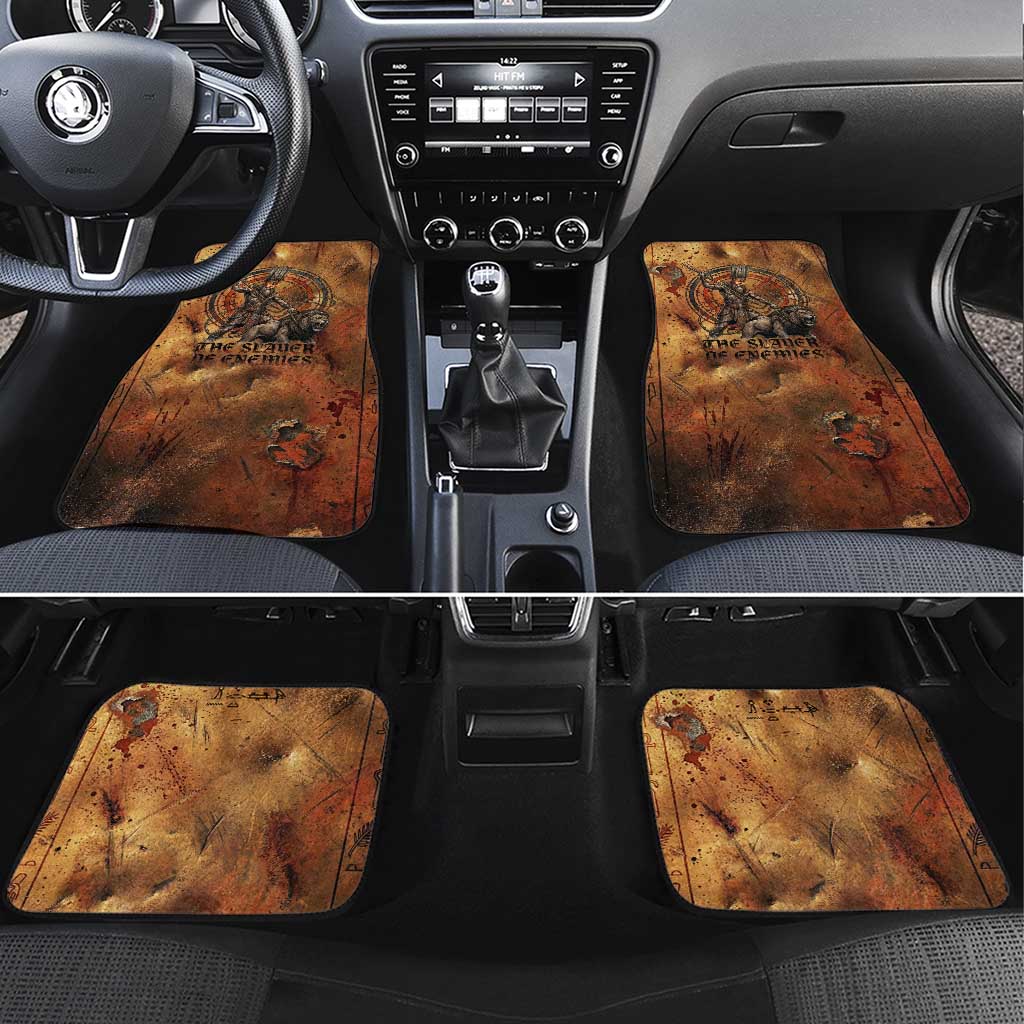 Onuris Car Mats Egyptian War God Slayer of Enemies Spear Lion Ancient Battle