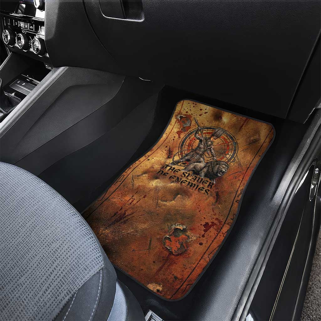Onuris Car Mats Egyptian War God Slayer of Enemies Spear Lion Ancient Battle