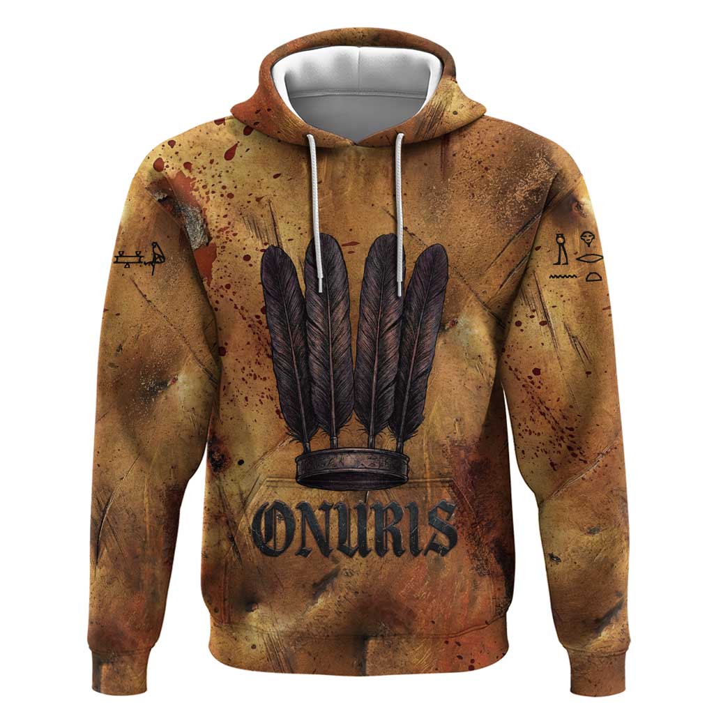 Onuris Hoodie Egyptian War God Slayer of Enemies Spear Lion Ancient Battle