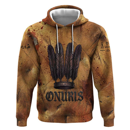 Onuris Hoodie Egyptian War God Slayer of Enemies Spear Lion Ancient Battle