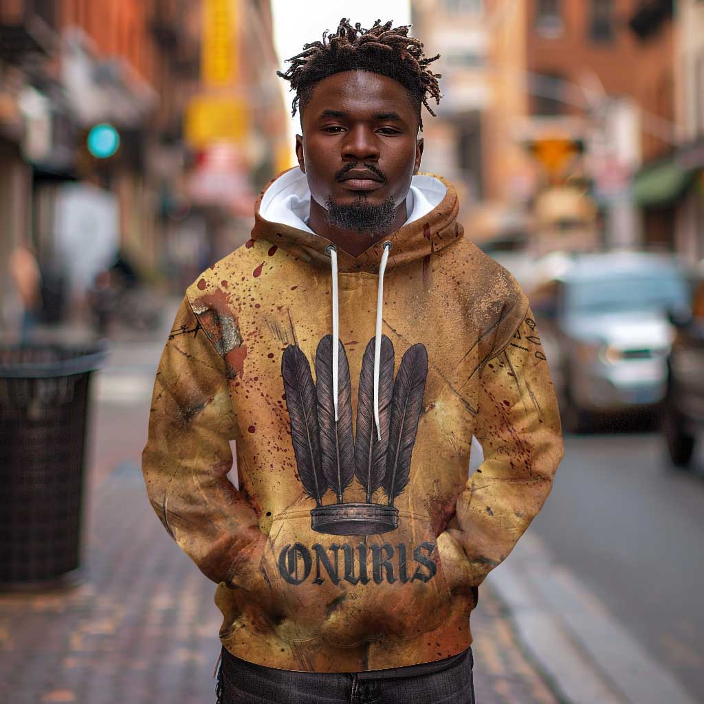 Onuris Hoodie Egyptian War God Slayer of Enemies Spear Lion Ancient Battle