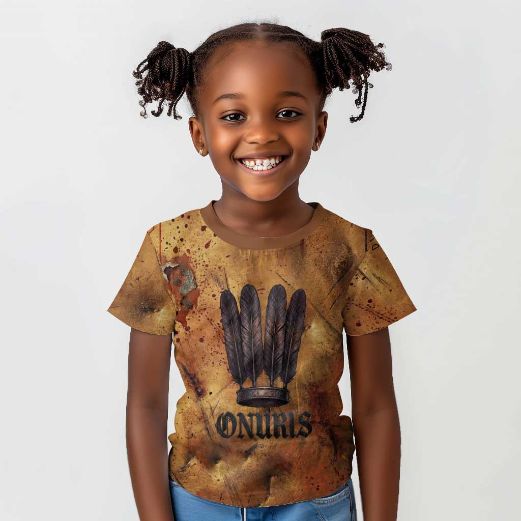 Onuris Kid T shirt Egyptian War God Slayer of Enemies Spear Lion Ancient Battle