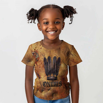 Onuris Kid T shirt Egyptian War God Slayer of Enemies Spear Lion Ancient Battle