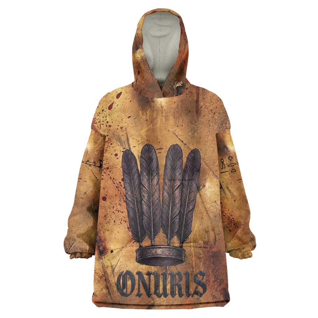 Onuris Kid Wearable Blanket Hoodie Egyptian War God Slayer of Enemies Spear Lion Ancient Battle
