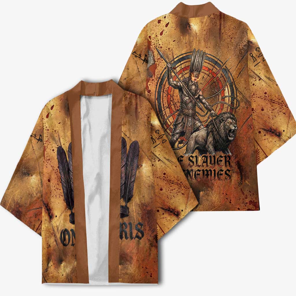 Onuris Kimono Egyptian War God Slayer of Enemies Spear Lion Ancient Battle
