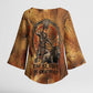 Onuris Kimono Sleeve Blouse Egyptian War God Slayer of Enemies Spear Lion Ancient Battle