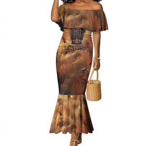 Onuris Mermaid Dress Egyptian War God Slayer of Enemies Spear Lion Ancient Battle