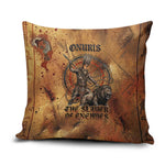 Onuris Pillow Cover Egyptian War God Slayer of Enemies Spear Lion Ancient Battle