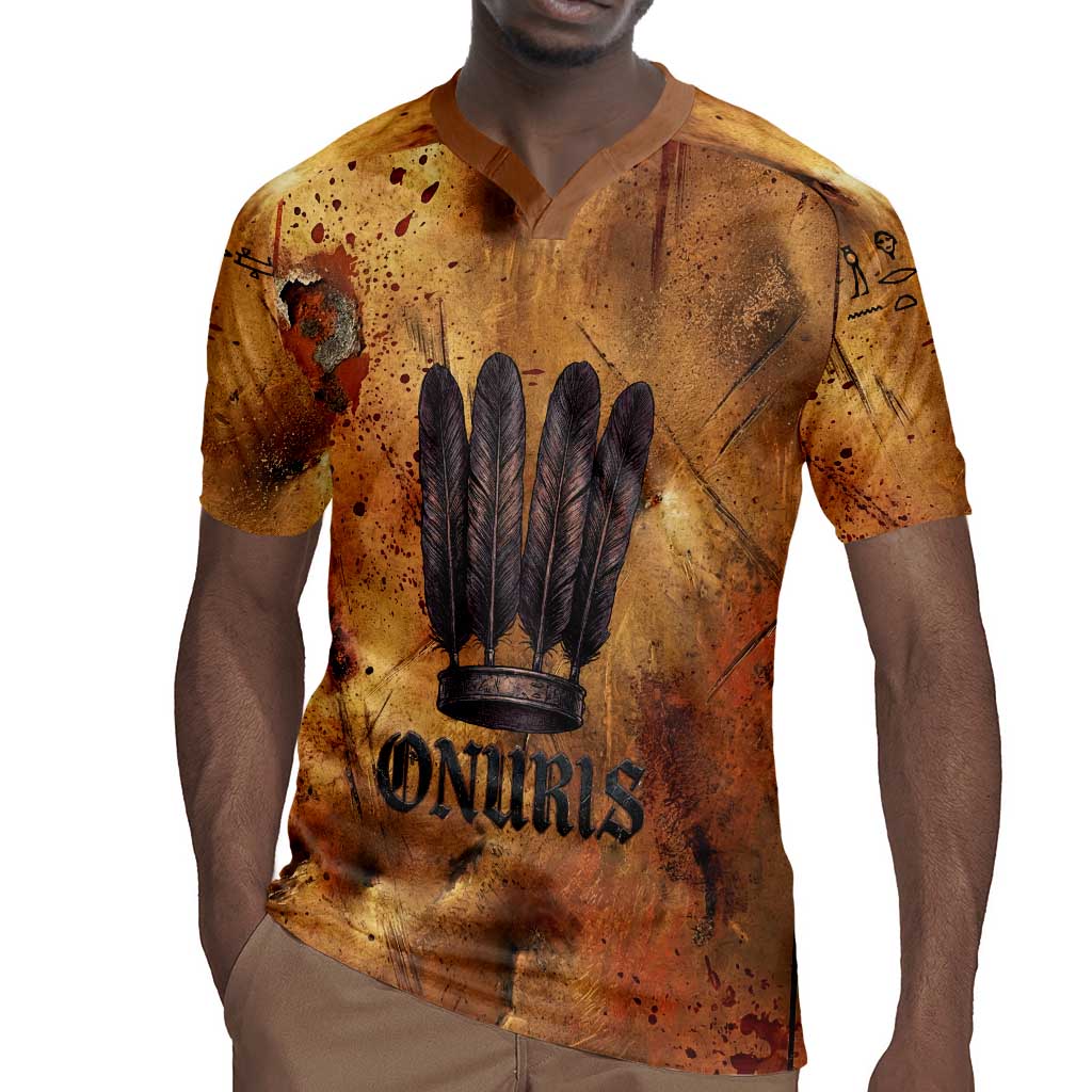 Onuris Rugby Jersey Egyptian War God Slayer of Enemies Spear Lion Ancient Battle
