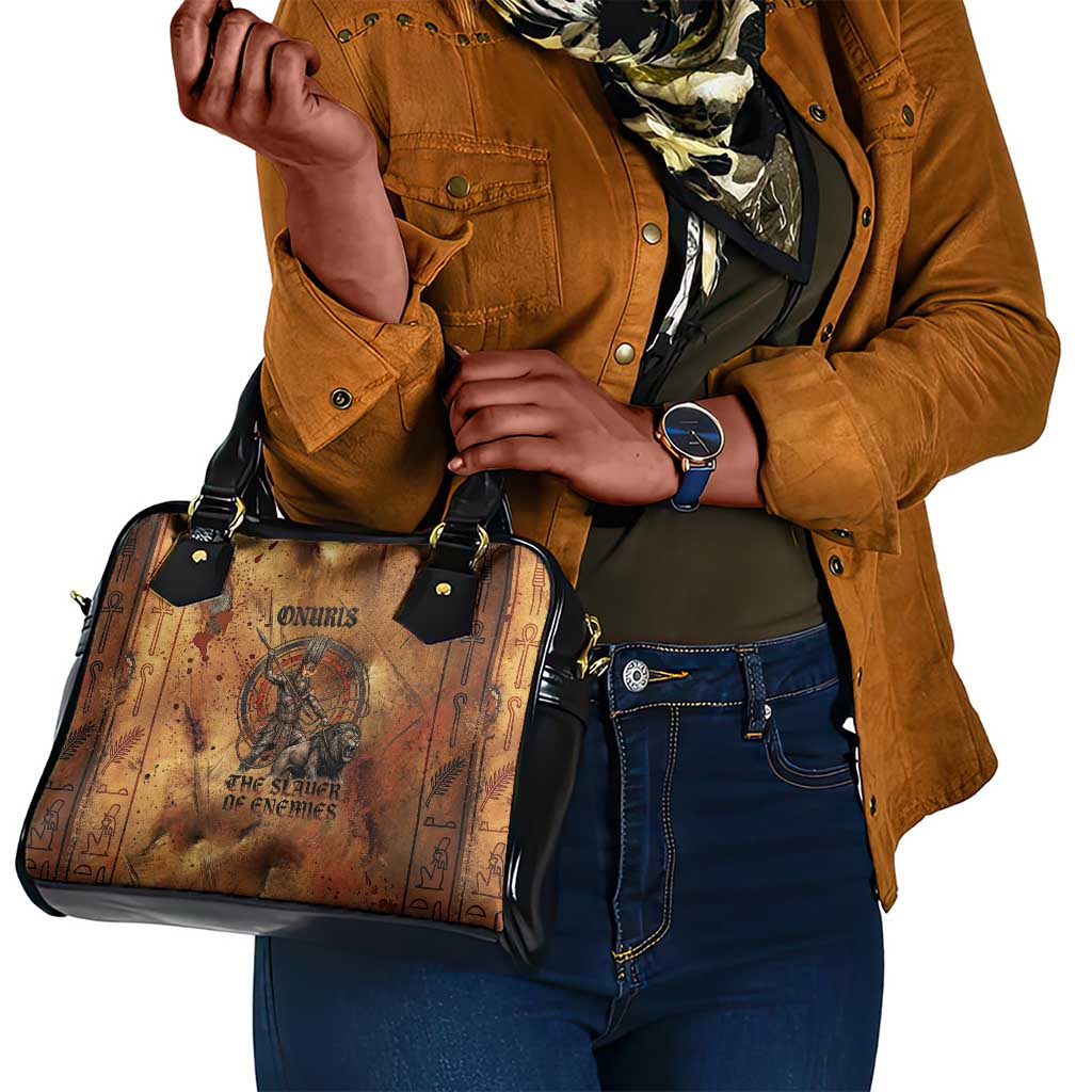 Onuris Shoulder Handbag Egyptian War God Slayer of Enemies Spear Lion Ancient Battle