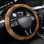 Onuris Steering Wheel Cover Egyptian War God Slayer of Enemies Spear Lion Ancient Battle