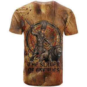 Onuris T shirt Egyptian War God Slayer of Enemies Spear Lion Ancient Battle