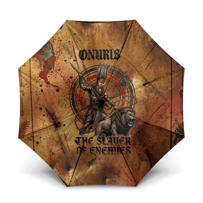 Onuris Umbrella Egyptian War God Slayer of Enemies Spear Lion Ancient Battle