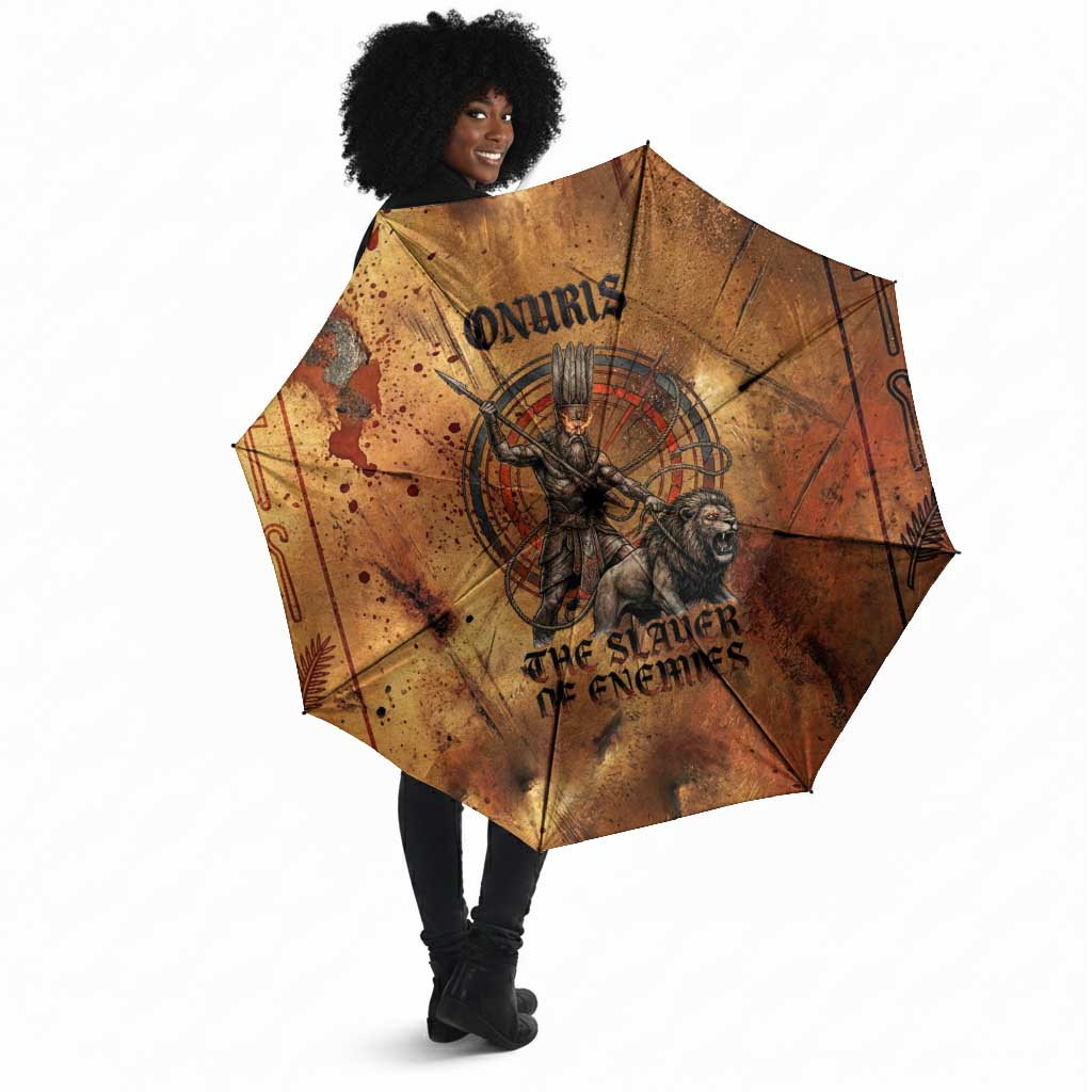 Onuris Umbrella Egyptian War God Slayer of Enemies Spear Lion Ancient Battle