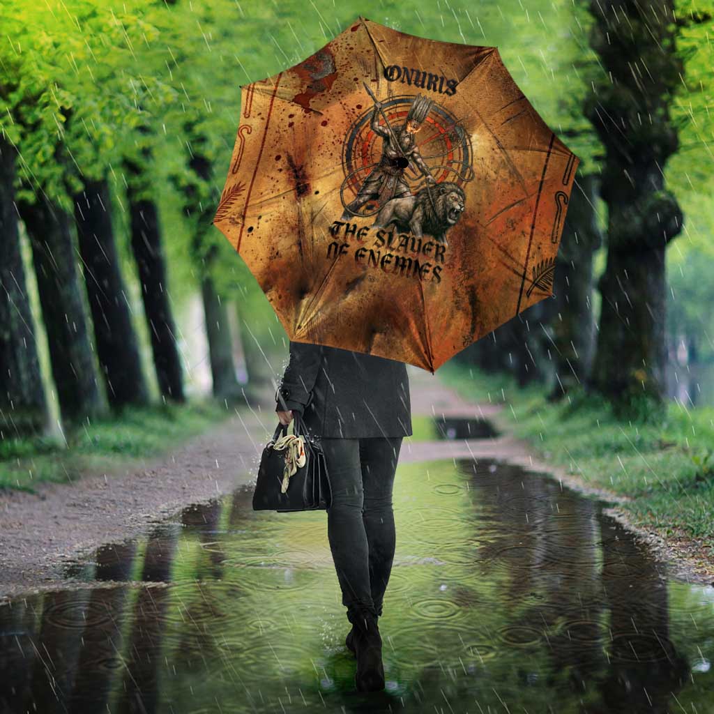 Onuris Umbrella Egyptian War God Slayer of Enemies Spear Lion Ancient Battle