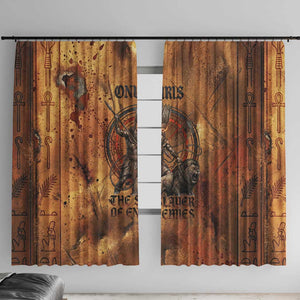 Onuris Window Curtain Egyptian War God Slayer of Enemies Spear Lion Ancient Battle