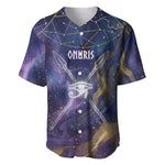 Onuris Baseball Jersey Cosmic Warrior Egyptian God Eye of Horus Spears Starry Night