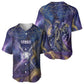 Onuris Baseball Jersey Cosmic Warrior Egyptian God Eye of Horus Spears Starry Night