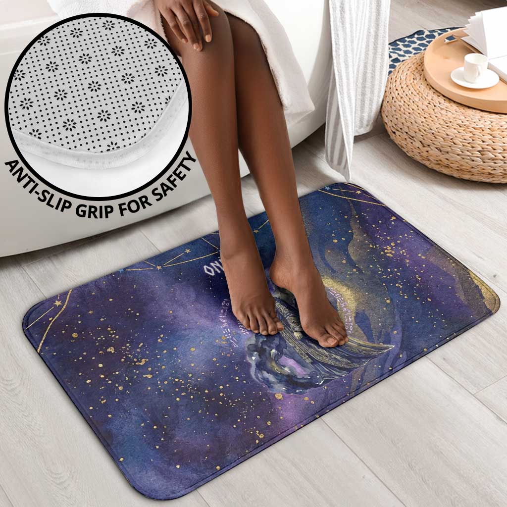Onuris Bathroom Set Cosmic Warrior Egyptian God Eye of Horus Spears Starry Night
