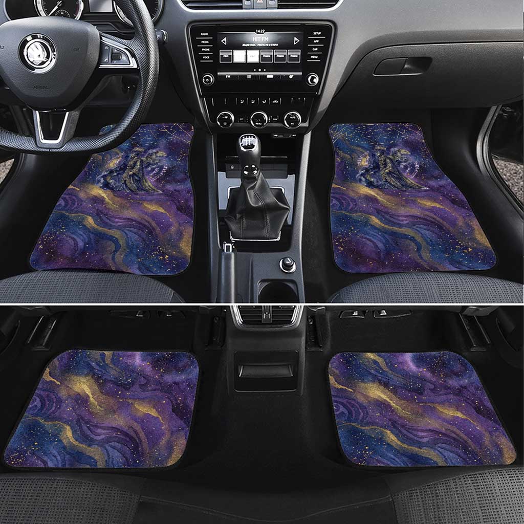 Onuris Car Mats Cosmic Warrior Egyptian God Eye of Horus Spears Starry Night