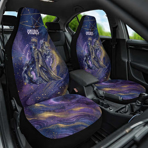 Onuris Car Seat Cover Cosmic Warrior Egyptian God Eye of Horus Spears Starry Night
