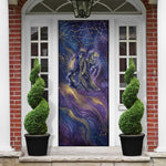 Onuris Door Cover Cosmic Warrior Egyptian God Eye of Horus Spears Starry Night