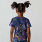 Onuris Kid T shirt Cosmic Warrior Egyptian God Eye of Horus Spears Starry Night