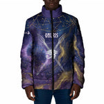 Onuris Padded Jacket Cosmic Warrior Egyptian God Eye of Horus Spears Starry Night