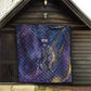 Onuris Quilt Cosmic Warrior Egyptian God Eye of Horus Spears Starry Night