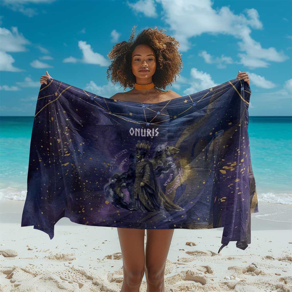 Onuris Sarong Cosmic Warrior Egyptian God Eye of Horus Spears Starry Night