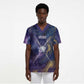 Onuris Scrub Top Cosmic Warrior Egyptian God Eye of Horus Spears Starry Night