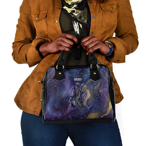 Onuris Shoulder Handbag Cosmic Warrior Egyptian God Eye of Horus Spears Starry Night