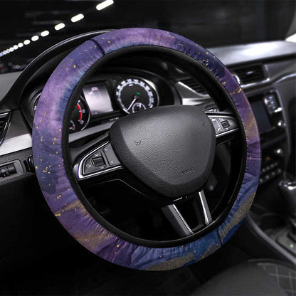 Onuris Steering Wheel Cover Cosmic Warrior Egyptian God Eye of Horus Spears Starry Night