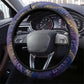 Onuris Steering Wheel Cover Cosmic Warrior Egyptian God Eye of Horus Spears Starry Night