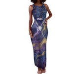 Onuris Tank Maxi Dress Cosmic Warrior Egyptian God Eye of Horus Spears Starry Night