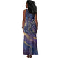 Onuris Tank Maxi Dress Cosmic Warrior Egyptian God Eye of Horus Spears Starry Night