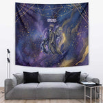Onuris Tapestry Cosmic Warrior Egyptian God Eye of Horus Spears Starry Night