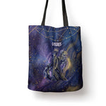 Onuris Tote Bag Cosmic Warrior Egyptian God Eye of Horus Spears Starry Night