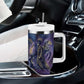 Onuris Tumbler With Handle Cosmic Warrior Egyptian God Eye of Horus Spears Starry Night