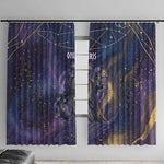 Onuris Window Curtain Cosmic Warrior Egyptian God Eye of Horus Spears Starry Night