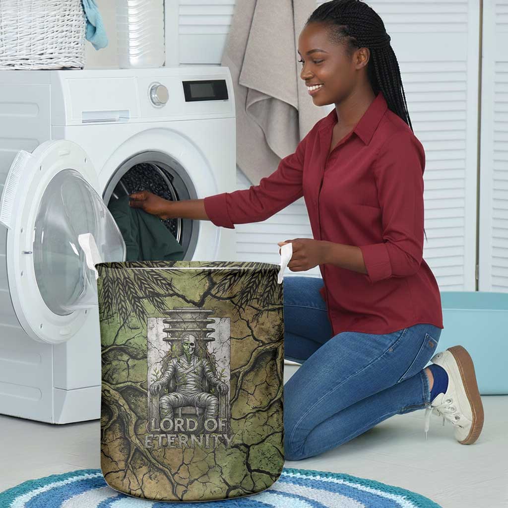 Osiris Laundry Basket Lord of Eternity Egyptian God Throne Mummy Staffs Ancient